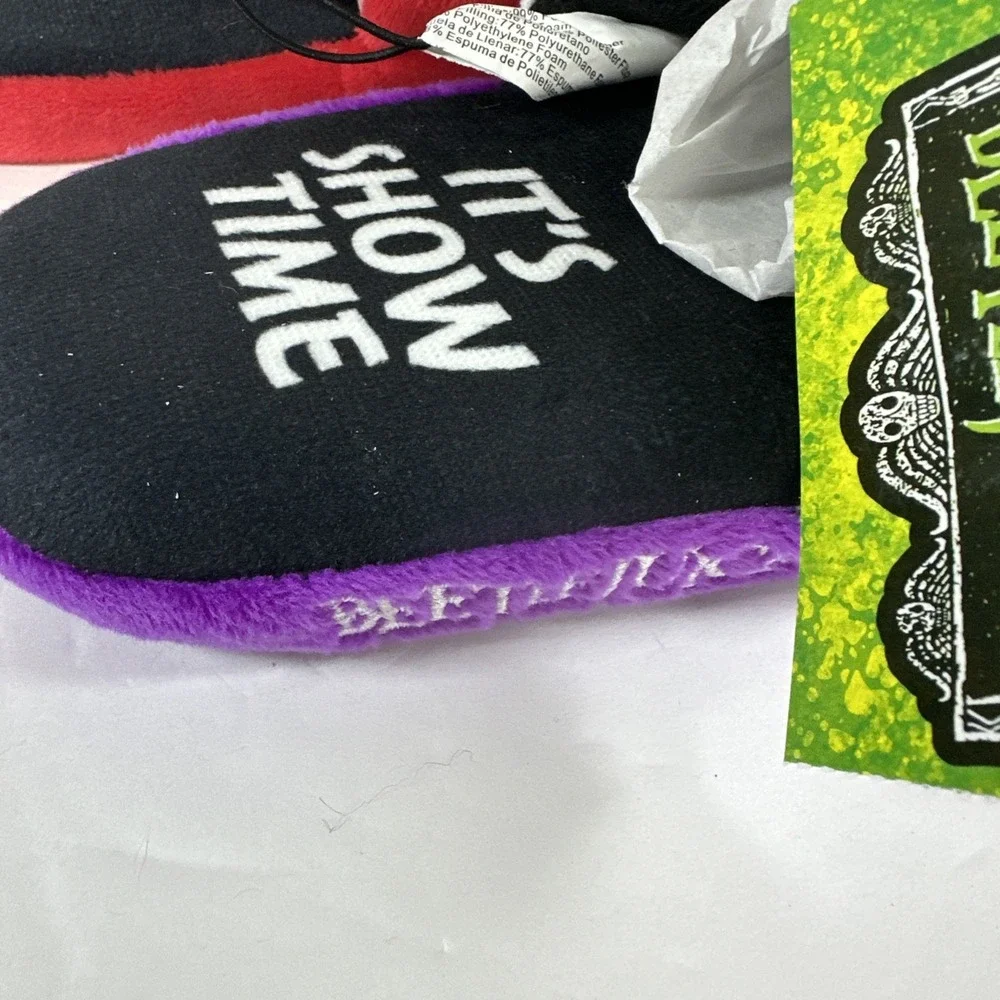 Ground Up Beetle Juice Lydia Deetz Plush‎ Character Slippers Kids 9/10